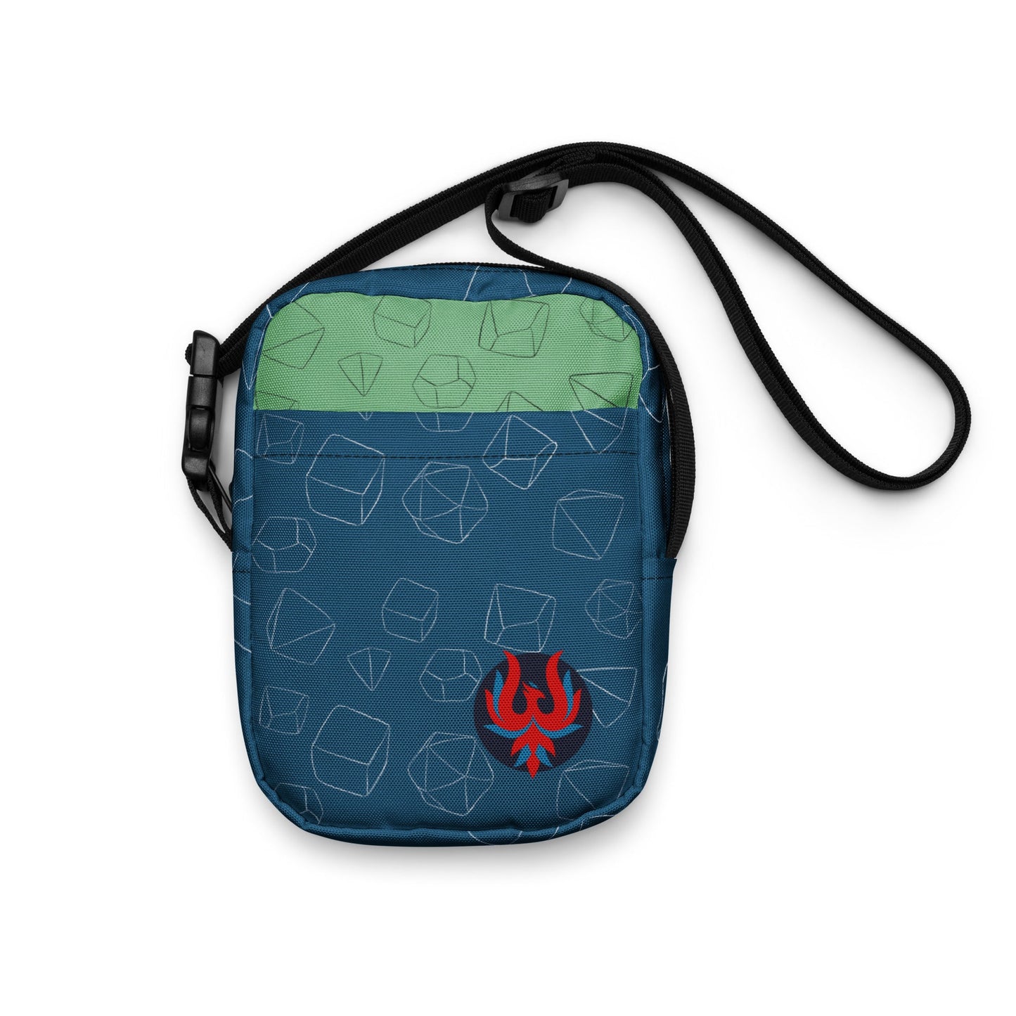 Utility crossbody bag - Blue & Green - The Nerd Supply Company