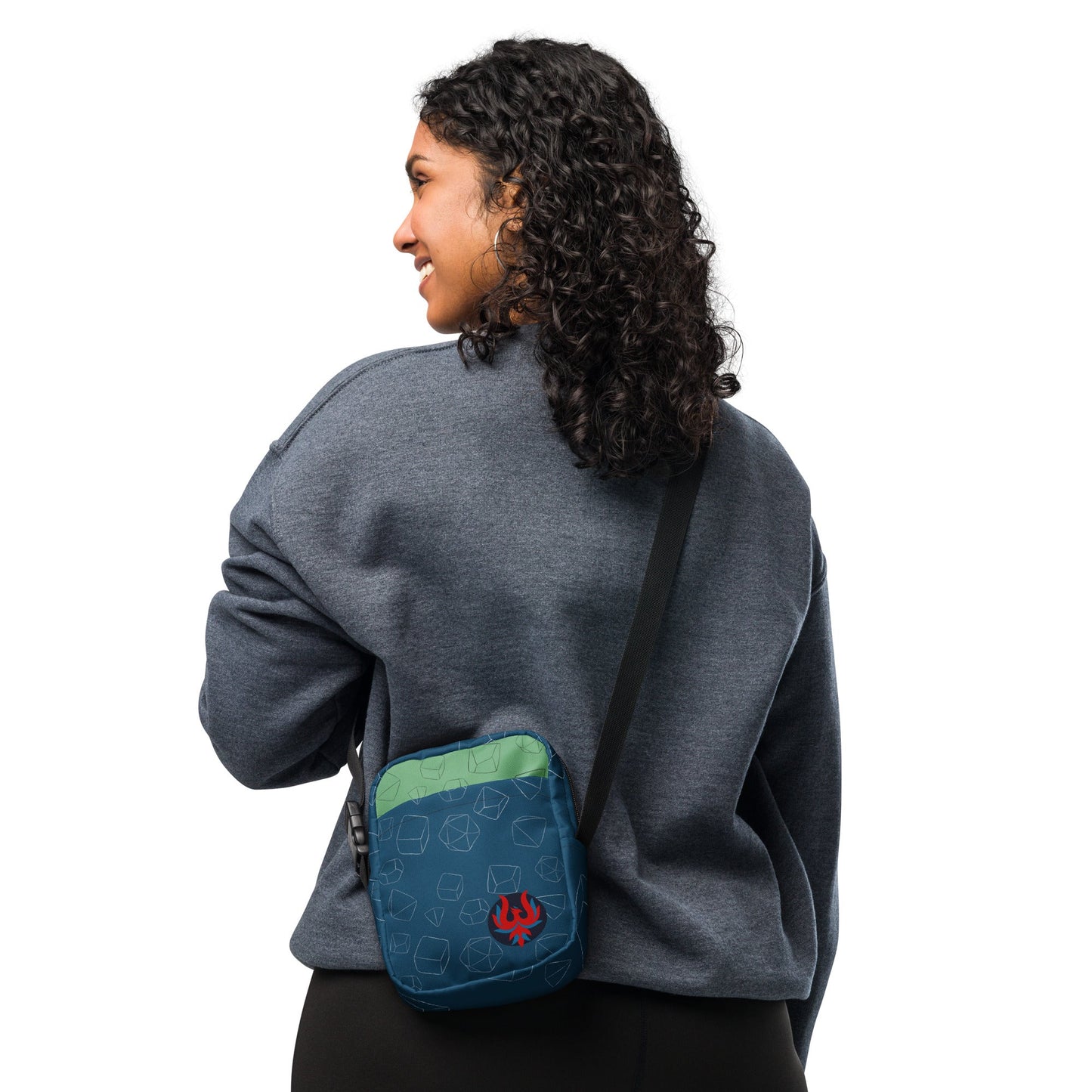 Utility crossbody bag - Blue & Green - The Nerd Supply Company