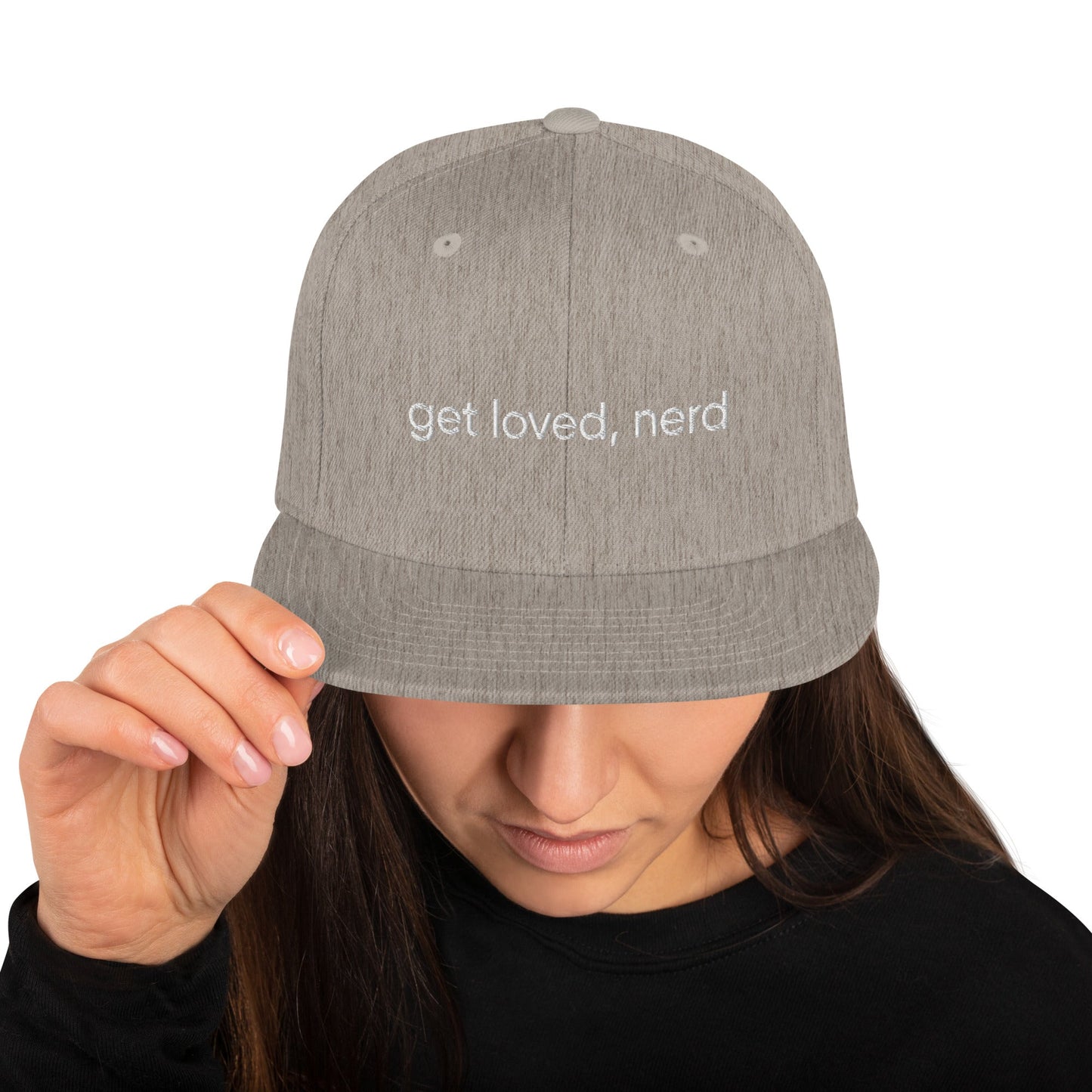 get loved, nerd Snapback - The Nerd Supply Company