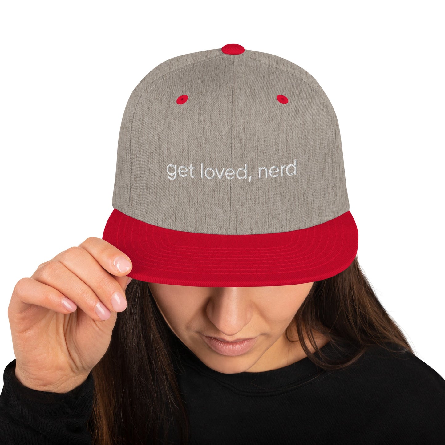 get loved, nerd Snapback - The Nerd Supply Company