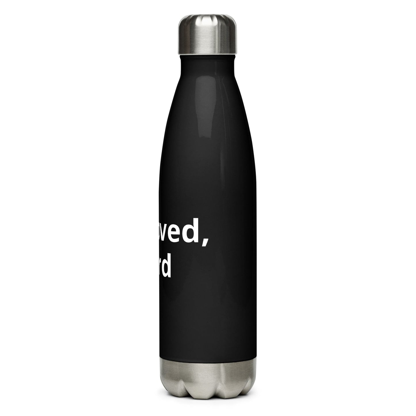 get loved, nerd Stainless steel water bottle - The Nerd Supply Company