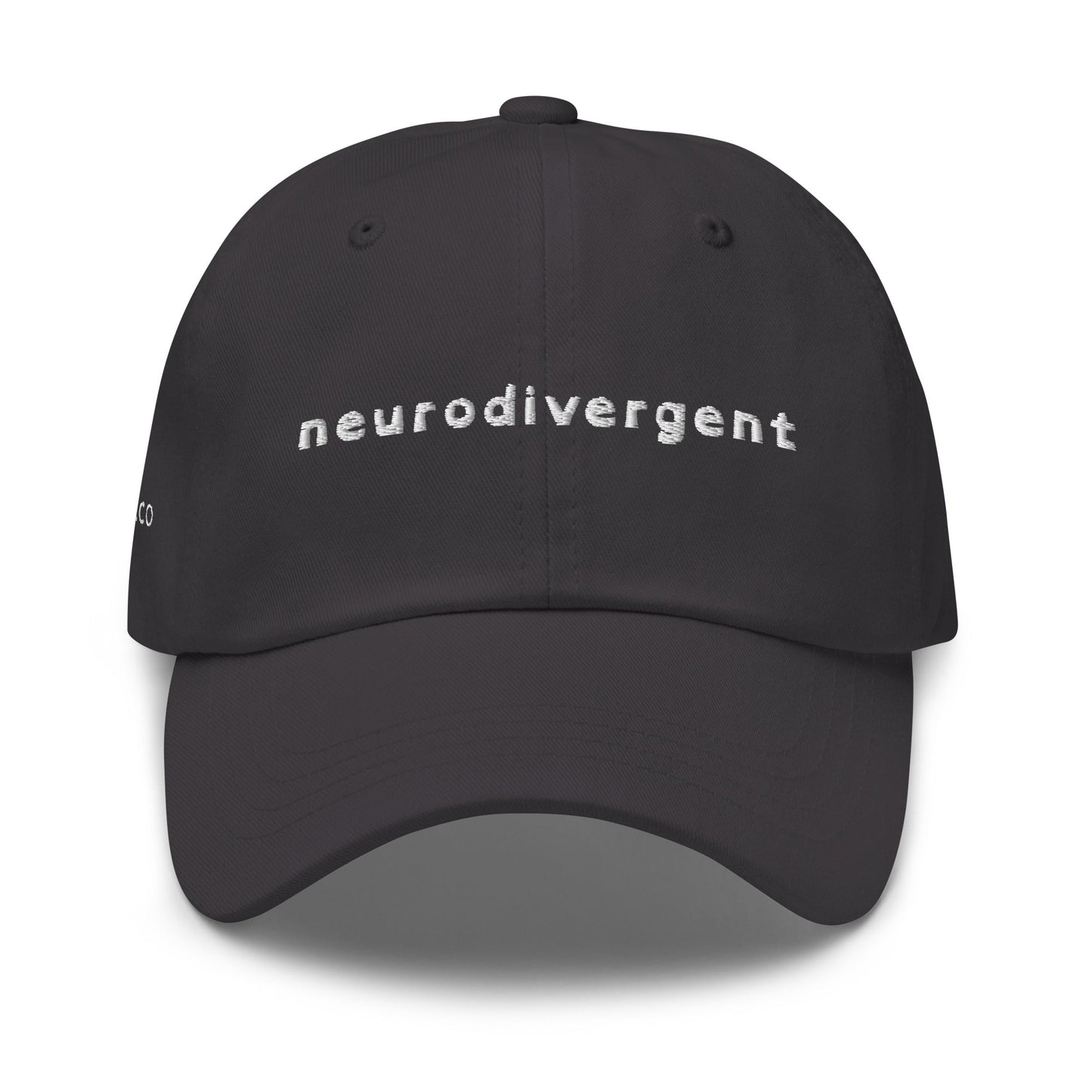 "Neurodivergent" in Dyslexic Font - ballcap - The Nerd Supply Company