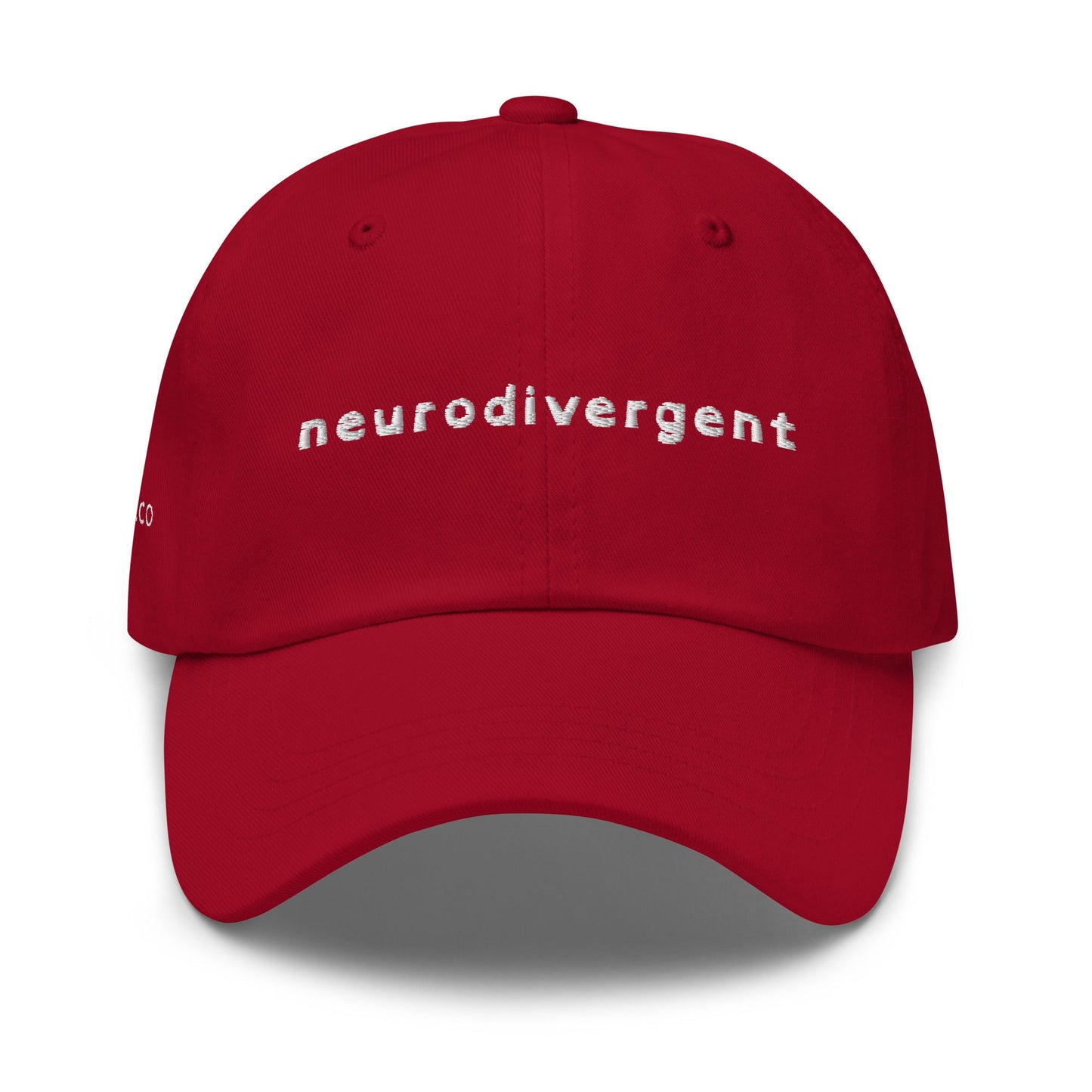 "Neurodivergent" in Dyslexic Font - ballcap - The Nerd Supply Company