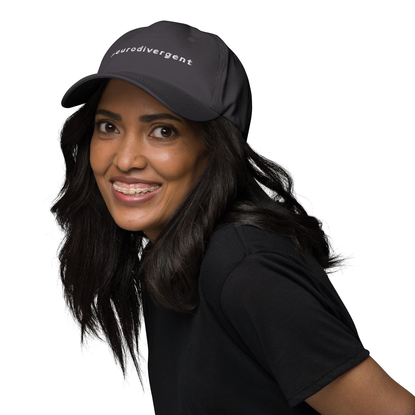 "Neurodivergent" in Dyslexic Font - ballcap - The Nerd Supply Company