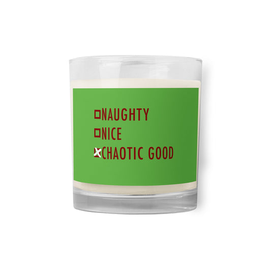 Chaotic Good Glass jar soy wax candle - The Nerd Supply Company