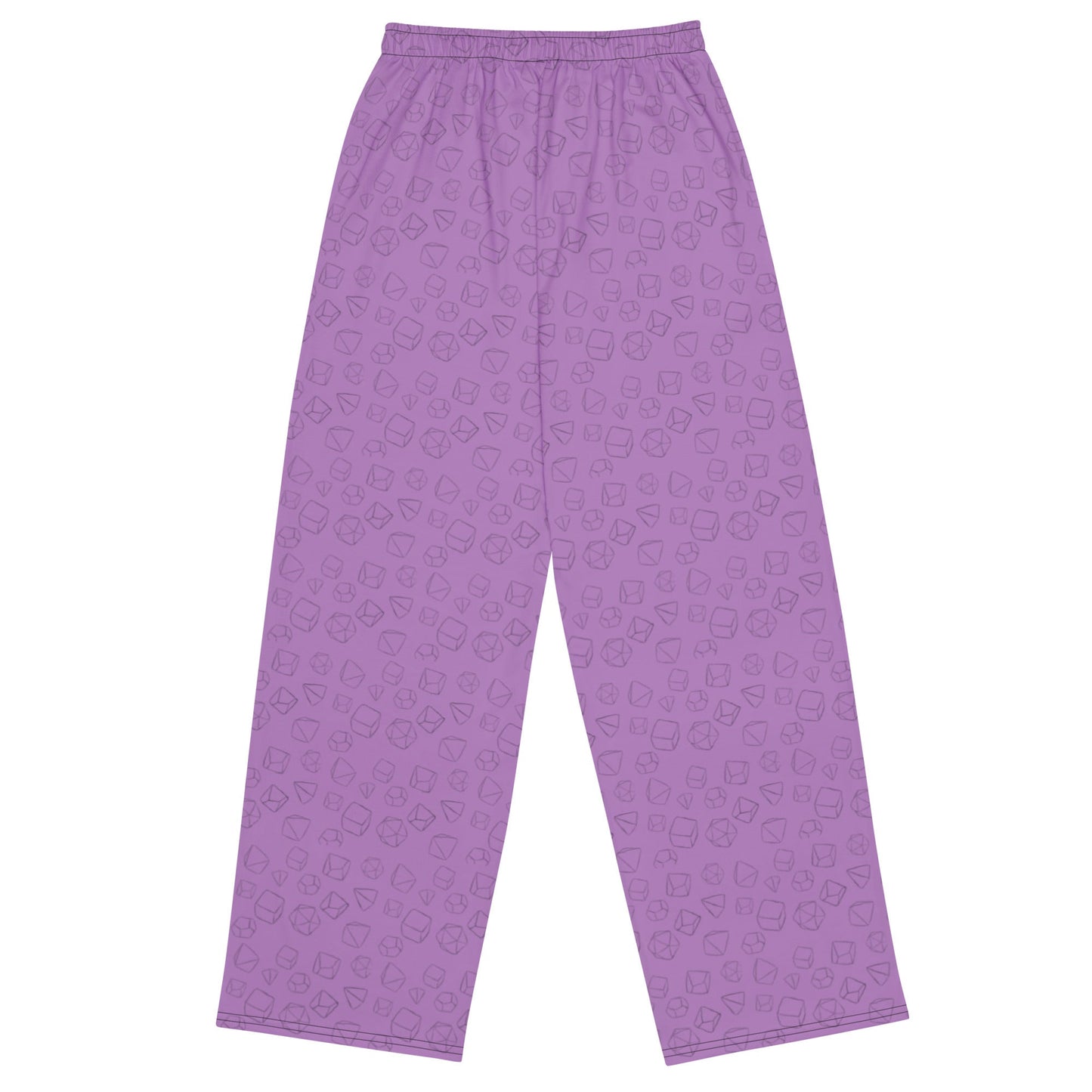 Dice Pattern unisex wide-leg pants - Purple - The Nerd Supply Company