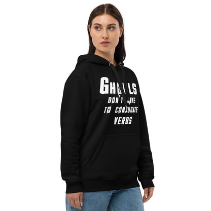 "Ghouls don't have to conjugate verbs" Hoodie - The Nerd Supply Company