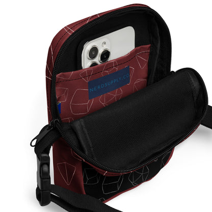 Utility crossbody bag - Black & Red - The Nerd Supply Company