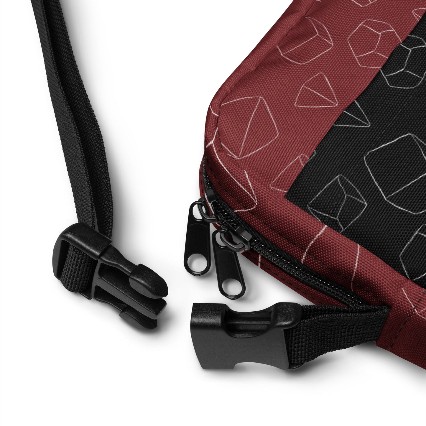 Utility crossbody bag - Black & Red - The Nerd Supply Company