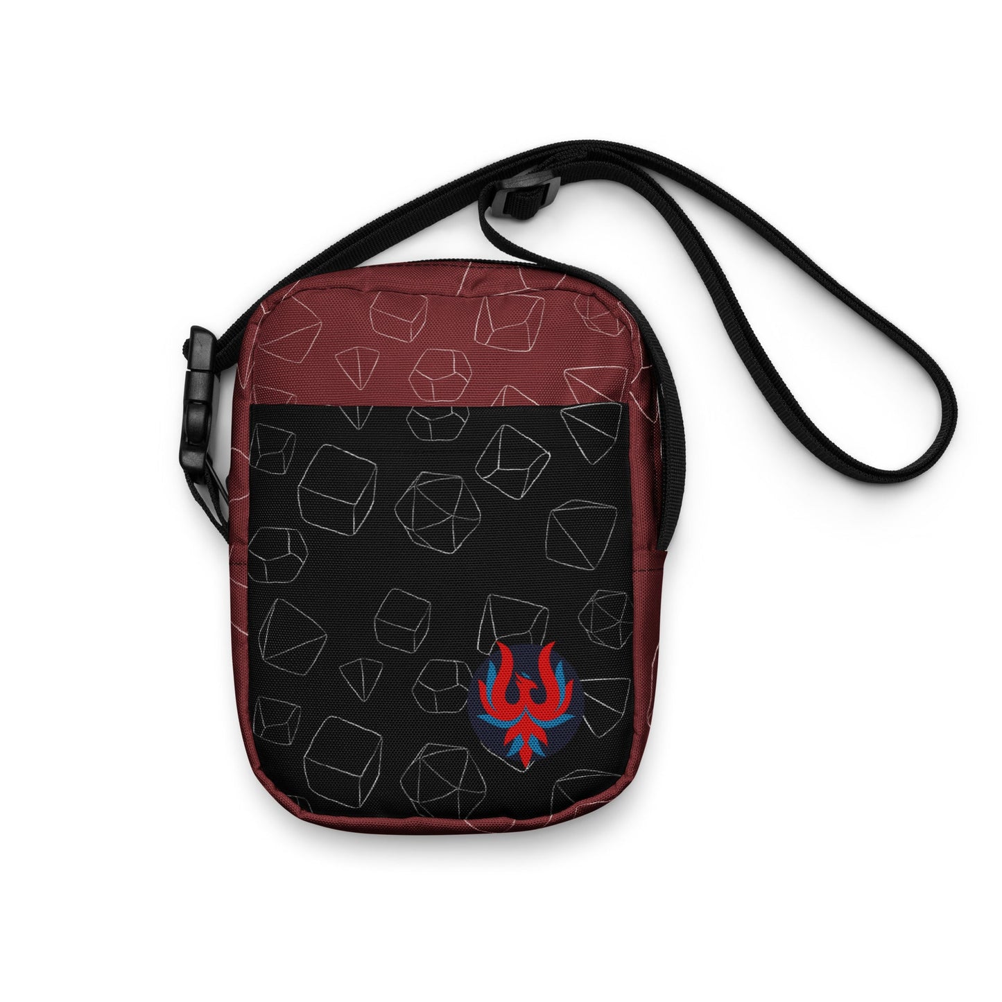 Utility crossbody bag - Black & Red - The Nerd Supply Company