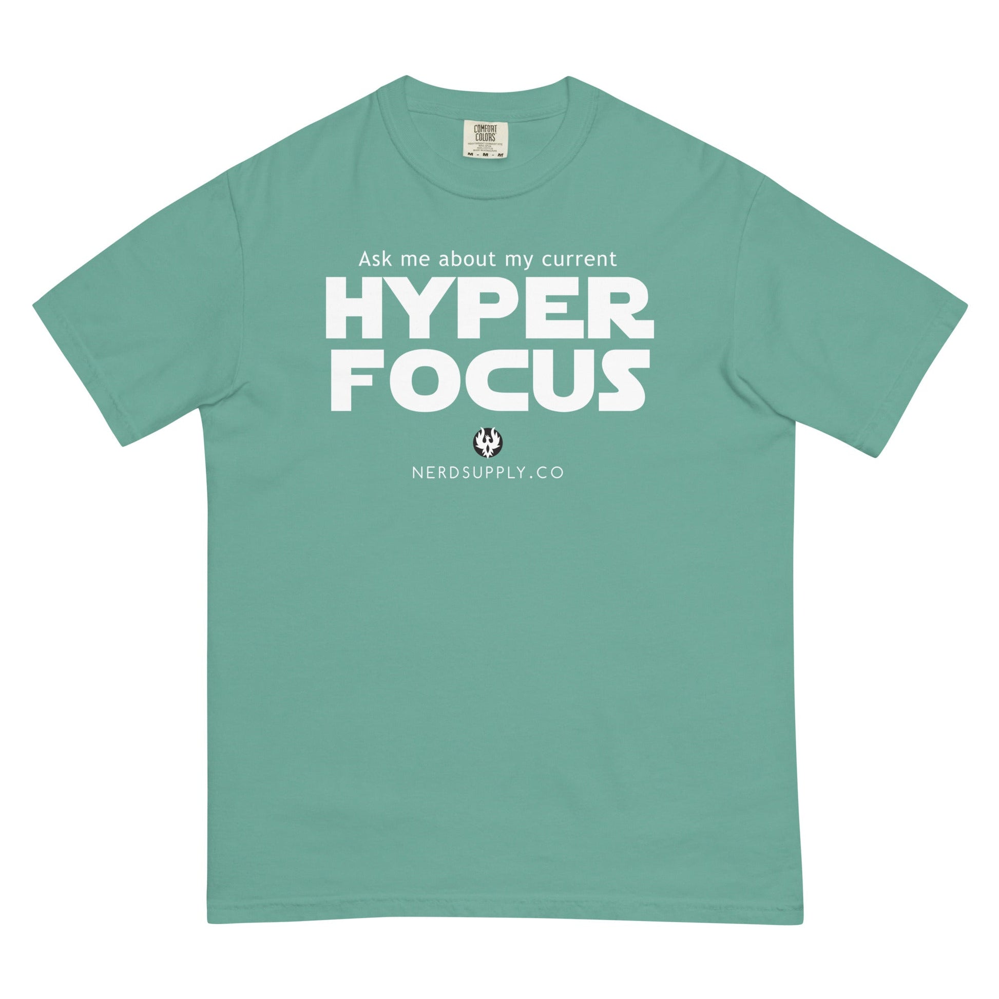 "Ask me about my current Hyper Focus" Star Font Tee - The Nerd Supply Company