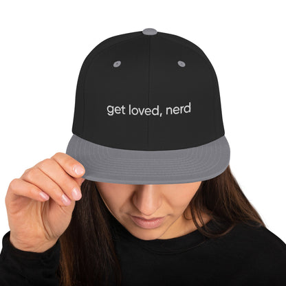 get loved, nerd Snapback - The Nerd Supply Company